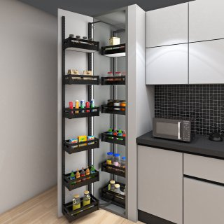 Pantry Pullout SS PVD Black Finish